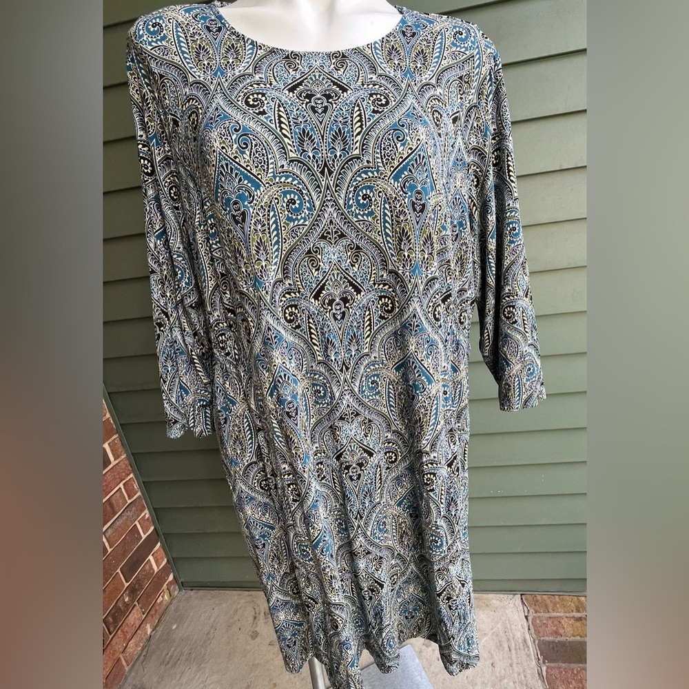 J Jill Paisley Patterned Women's Dress